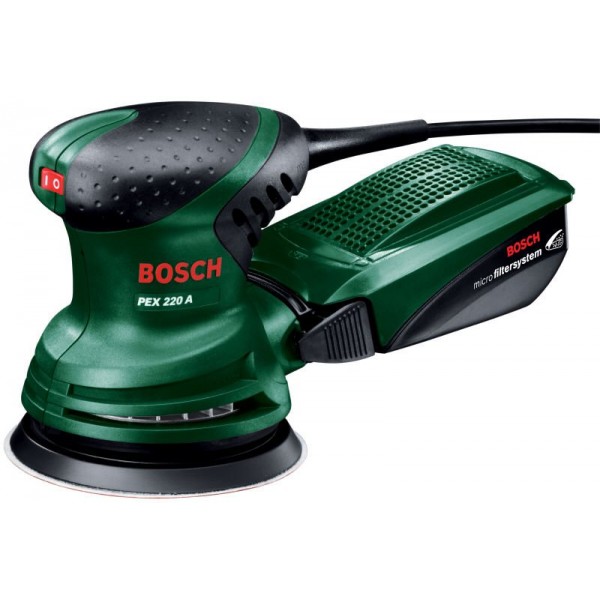 Elektrinis ekscentrinis šlifuoklis Bosch Green PEX 220A